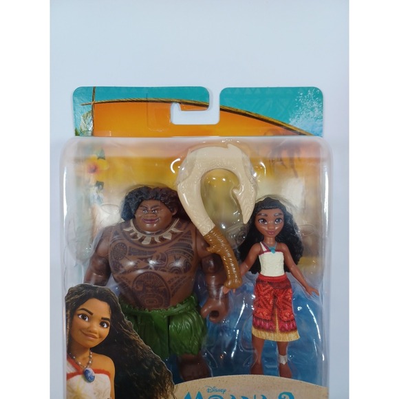 Disney Moana 2 OCEAN ADVENTURES Moana. & Maui Figures And Hook 2024 NEW - Picture 2 of 3